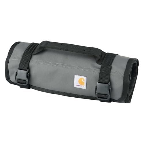 Carhartt Utility Roll Organizer Durable WaterResistant Tool Roll Gravel 16 Pocket