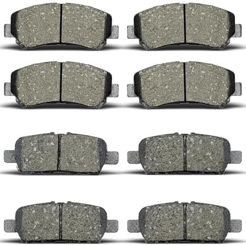 ALADICHE Front Rear Brake Pads Compatible with 2008-2013 Nissan Rogue,for 2009-2022 Nissan Maxima,for 2008-2012 X-Trail (D1374 D1415)