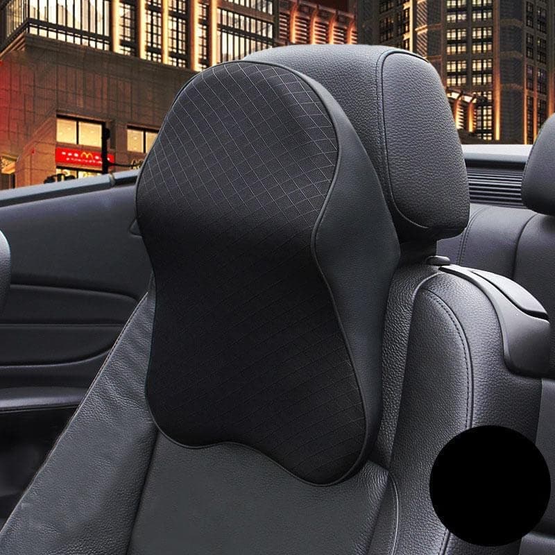 Mishrit Car Neck Pillow Breathable Car Seat Headrest Pad||Memory Foam Pillow||Neck Support Head Neck Rest Support||Soft Cushion for Car Office(Multi Color)