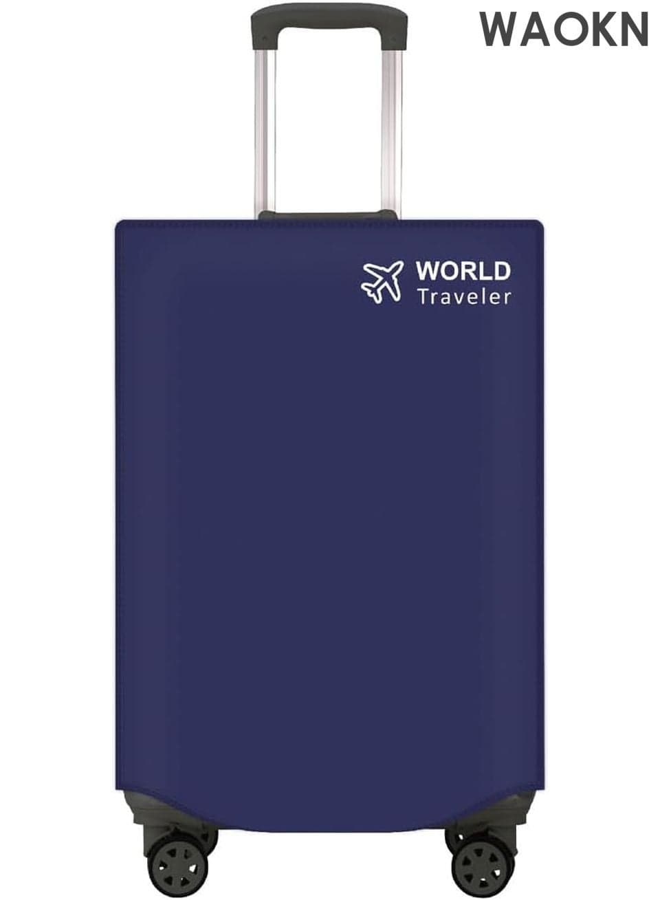 Luggage Cover Set - Universal Scratch-Resistant Suitcase Protector for 24 Inch Bags , Luggage Cover, Protective Cover, Reusable - Flexible Durable Fabric with Wheel & Handle Cutouts - Top Opening Design for Easy Airport Access (Blue, )