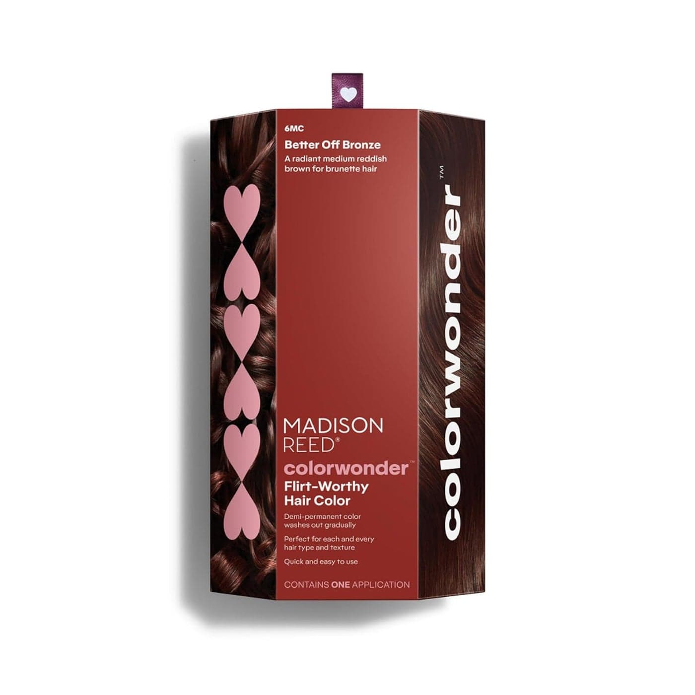 Madison Reed colorwonder DemiPermanent Hair Color Effortless AtHome Hair Dye AmmoniaFree CrueltyFree Better Off Bronze 6MC Medium Auburn Brown Pack of 1