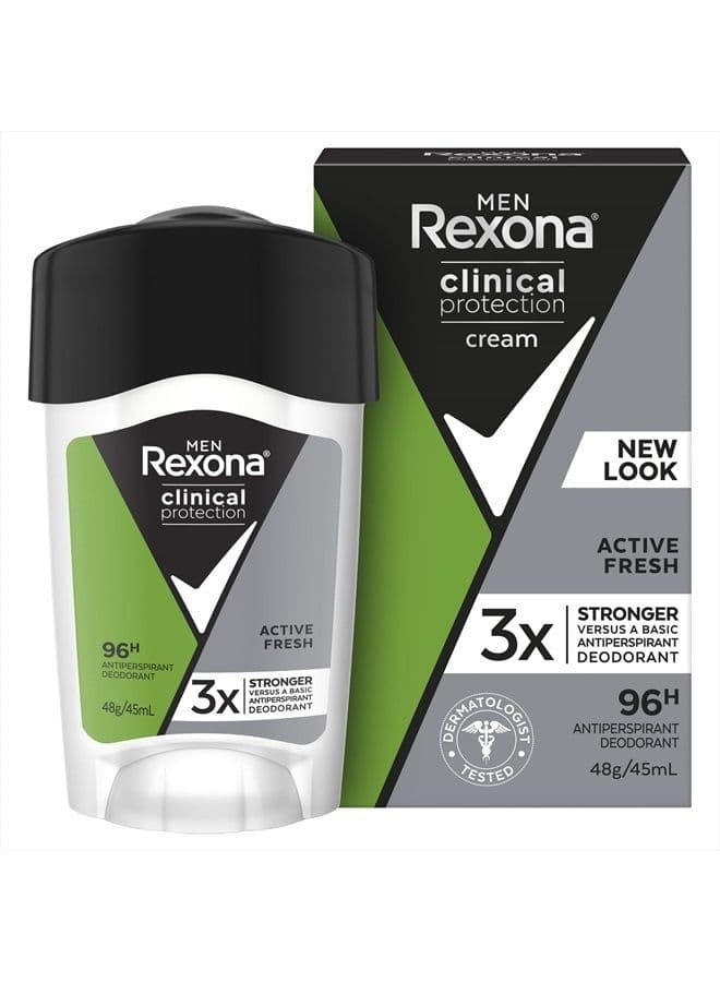 for Men Clinical Protection Antiperspirant Deodorant Cream 45ml
