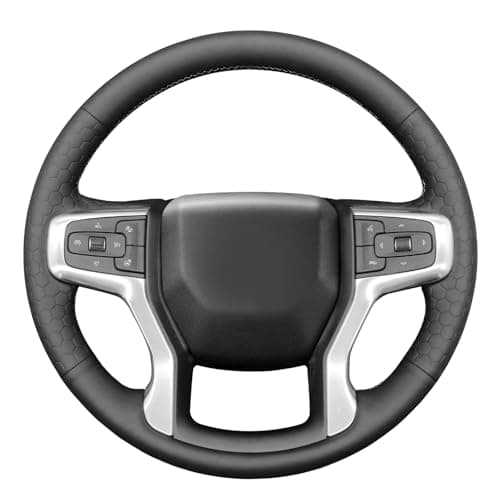 MEWANT Hand Sewn Steering Wheel Cover Wrap for Chevrolet Chevy Silverado 1500 20192024Silverado 2500 20202024Silverado 3500 20202024Blazer 20192024Suburban 20212024Tahoe 20212024