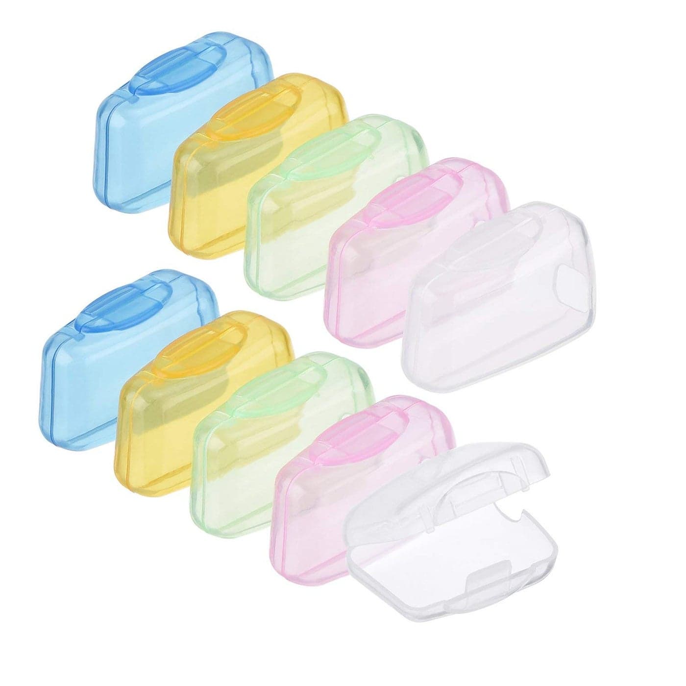Shappy 10 Pcs Toothbrush Covers Portable Toothbrush Head Protector Case Brush Pod Cap Case Protective Plastic Clip for Travel Camping Bathroom Household Home School OutdoorStyle A
