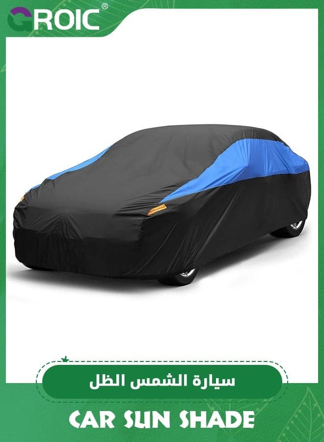 Car Cover Waterproof All Weather,Outdoor Car Cover for Automobiles,Full Exterior Cover Windproof Outdoor car Cover UV/Snow/Hail/Dust Protection for SUV