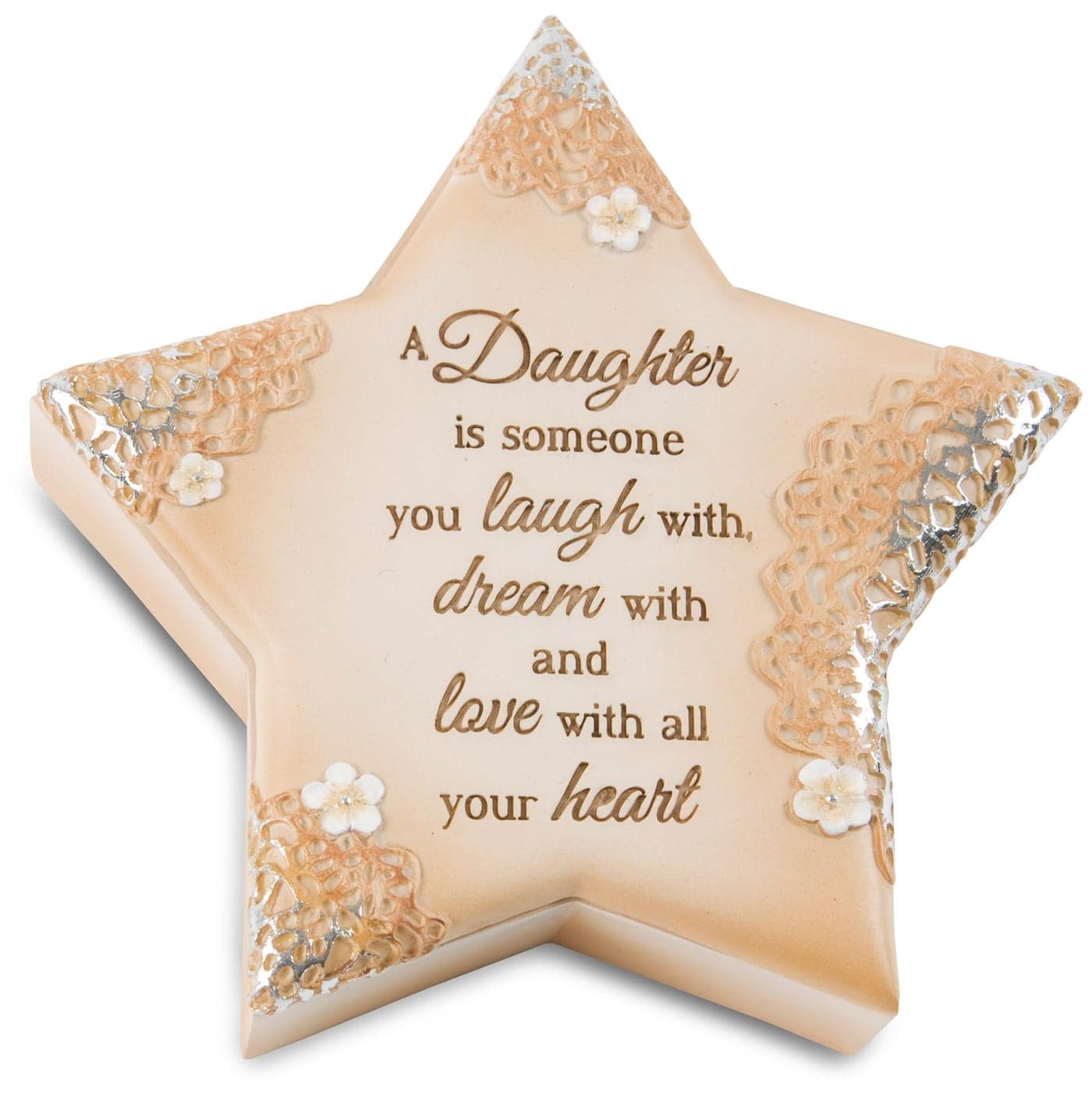 Pavilion Gift Company 19085 Daughter Keepsake Box 334 by 4InchBeige