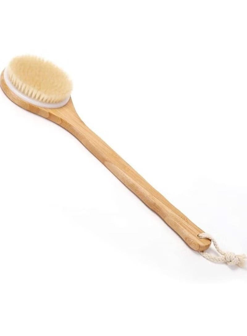 Wooden Bath Brush Brown One Size
