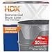 HDX 55 Gallon Clear HeavyDuty Flap Tie Drum Liner Trash Bags 40Count