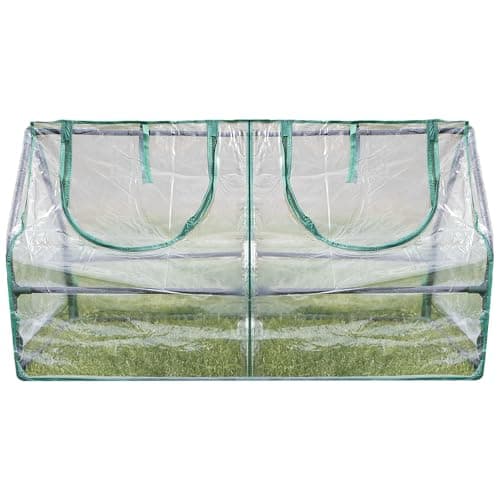 Zenport SH3212A Garden Cold Frame Greenhouse Cloche for Easy Access Protected Gardening