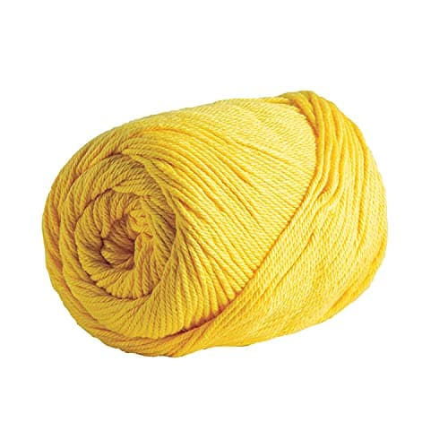 Knit Picks Dishie Worsted Weight 100 Cotton Yarn Yellow 100 g Bumblebee
