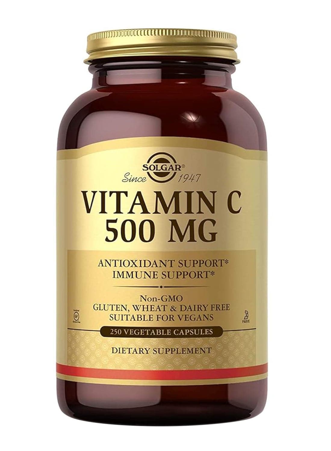 Vitamin C 500 Mg Antioxidant & Immune Support 250 Vegetable Capsules