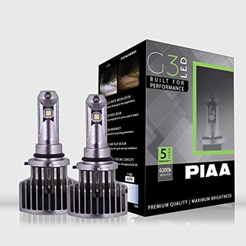 PIAA 2617495 G3 9005 LED Bulb 6200K 1224V 23W Twin Pack white