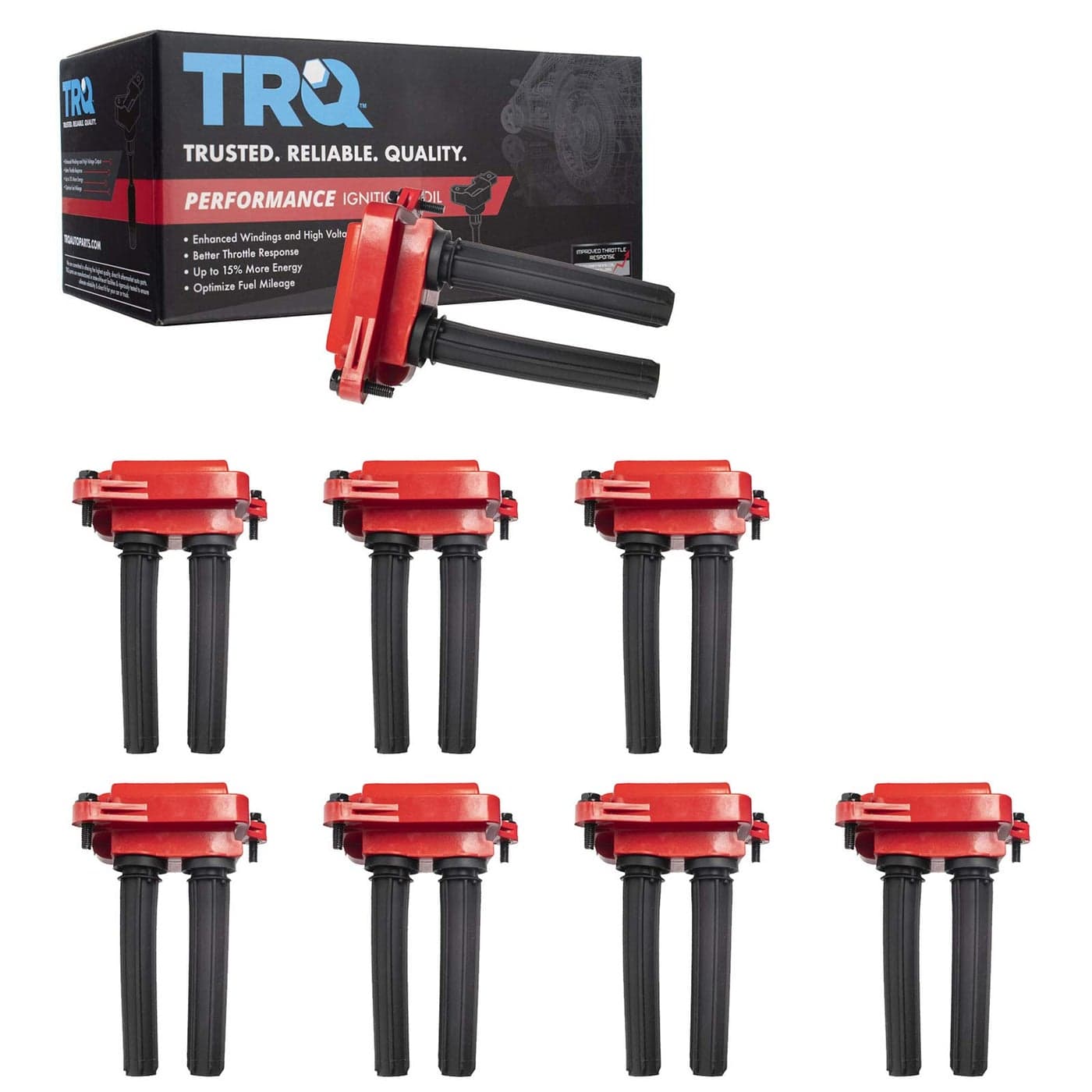 TRQ Ignition Coil Set Compatible with 0522 Chrysler 0622 Dodge Jeep 1122 Ram