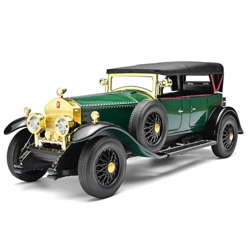 RZAPE Model Car Kits Adults and Boys 124 Diecast Cars Phantom Generation Vintage Car CollectiblesDie Cast Metal Pull Back Cars with Lights and SoundsToy Cars for Boys Age 312Green