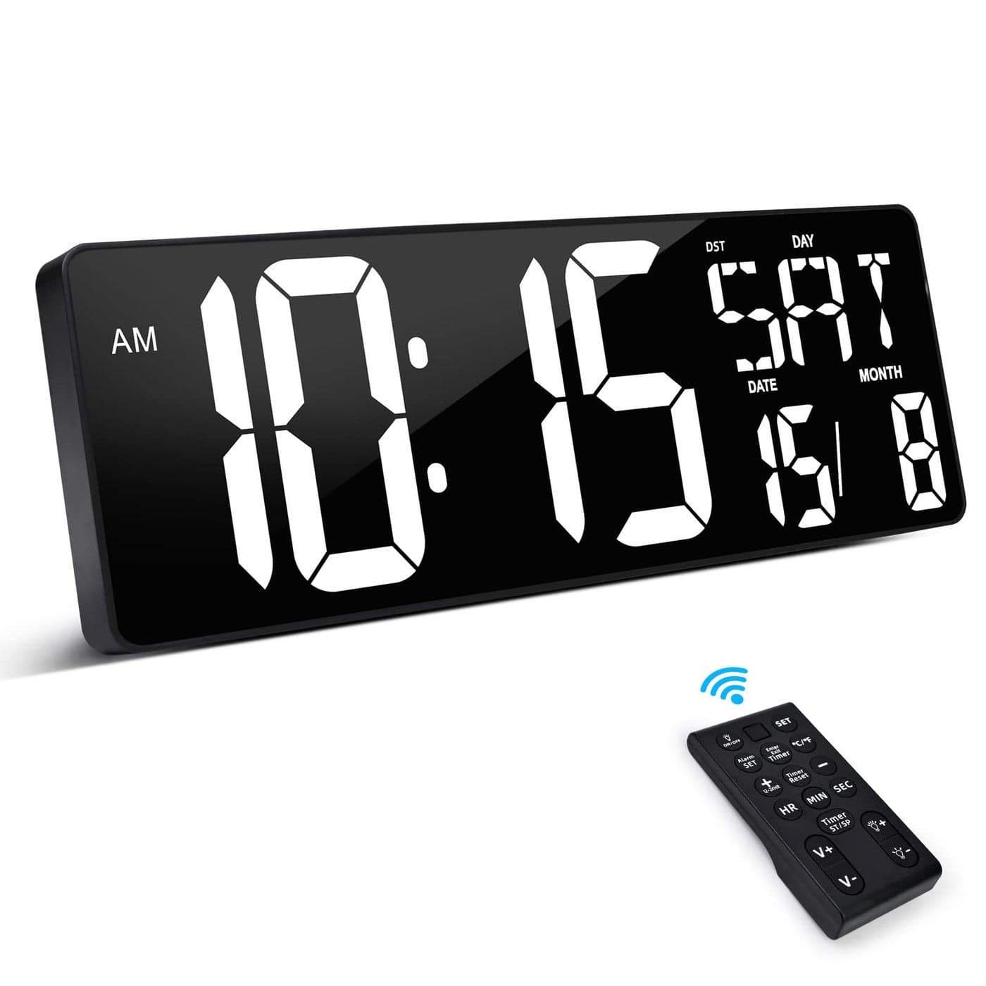 XREXS 165 Inch Digital Wall Clock Large Display AutoDimming Large Timer Clock Large Digital Wall Clock for Home Gym Office and Classroom