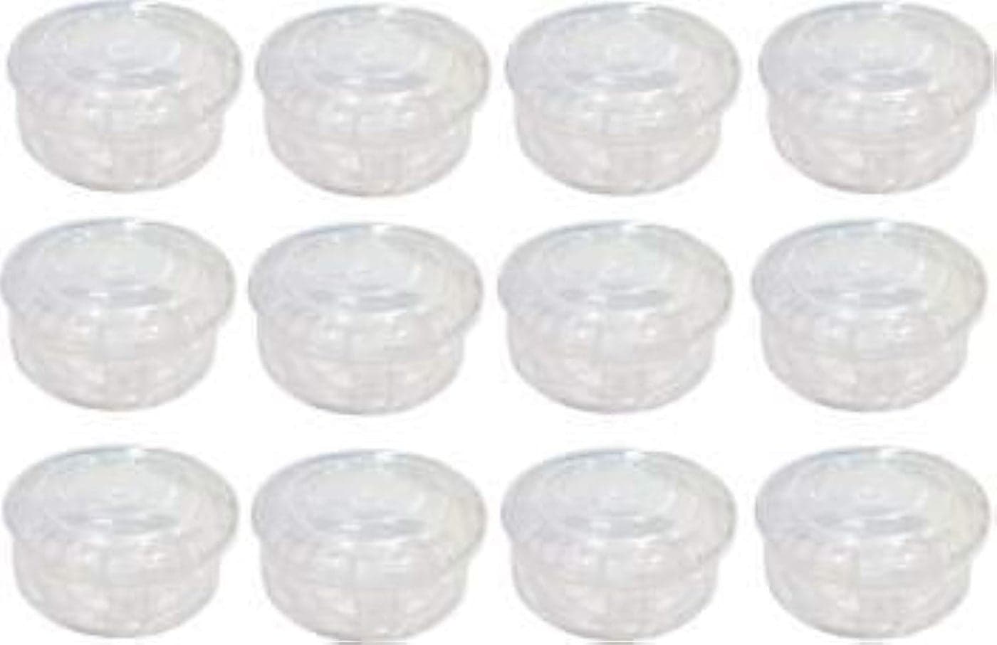 pmw - Round Kangan Box - transparent Small Plastic Boxes for Storage of Bangles - NO 11 - Pack of 12