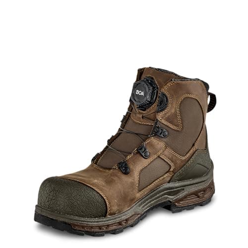 Irish Setter, Kasota, Men’s, 6", BOA, Waterproof, Non-Metallic Safety Toe, Work Boot, Brown, 11 D (Medium)
