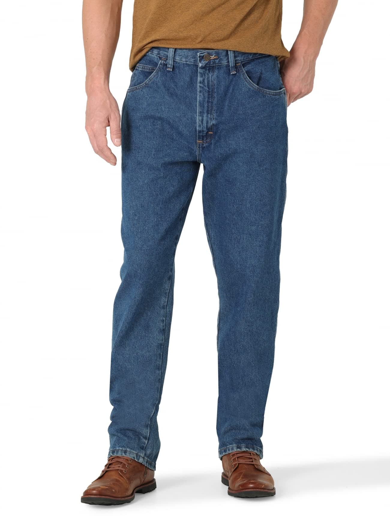 Classic Relaxed Fit, Dark Stonewash, 34W x 29L