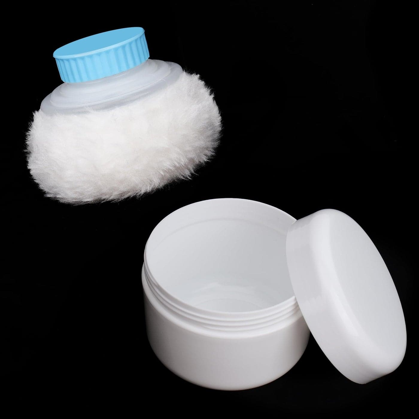 BB Hapeayou Sand Remover Puff for Beach Body Clean Removal Tool Reusable with Storage Box for TravelSummer Family Vacation