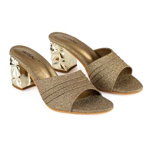 MOSAC Women Casual/Party Block Heel Mules Heel Wedding Fashion Sandals for Women & Girls