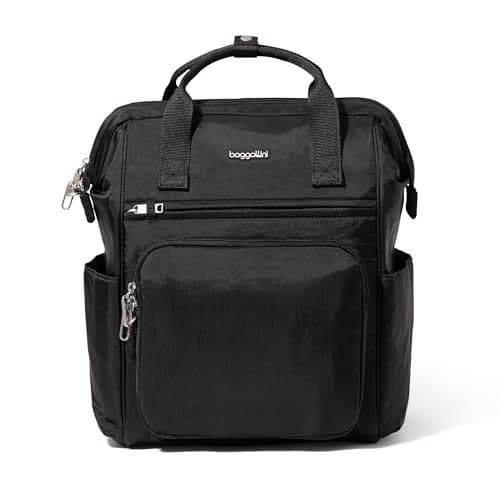 Baggallini Securtex AntiTheft Windsor Backpack for Travel Work College RFID Locking Zipper Up to 16 Laptop