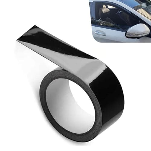 Foelony Glossy Black Car Trim Tape 197 x 328 ft ScratchResistant Auto Detailing Tape Waterproof Auto Body Decorative Strip for Bumper Side Skirt Trunk Edge Universal for Most Cars Black