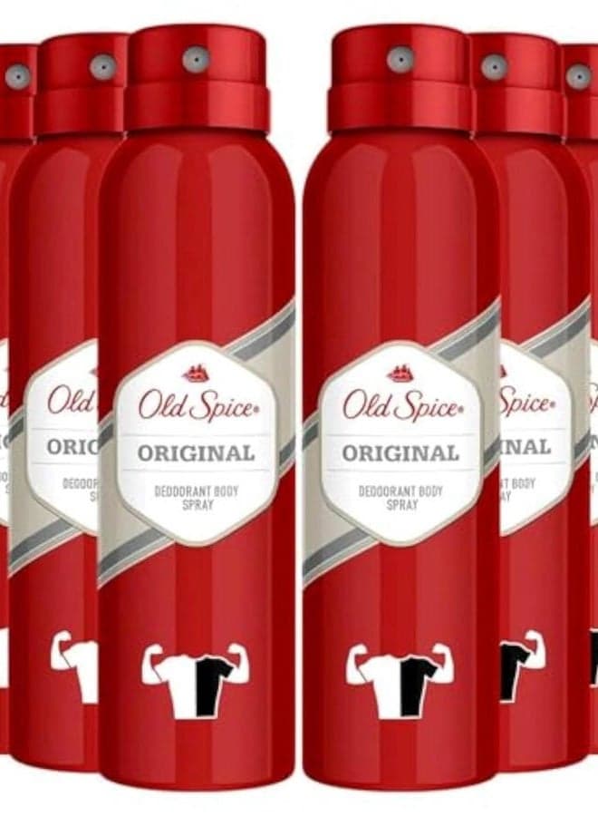 Deodorant Body Spray, Original (150ml) Pack of 6