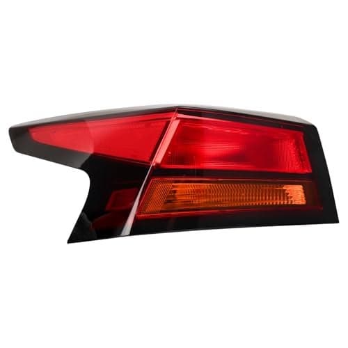 TRQ Driver Side Outer Tail Light Assembly Compatible with 2019-2023 Nissan Altima NI2804118