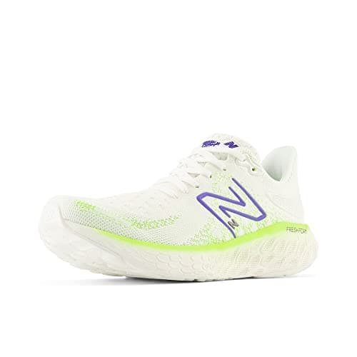 New Balance Women's Fresh Foam X 1080 V12 Running Shoe, Sea Salt/Electric Indigo, 5 M