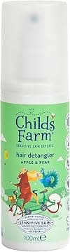 Childs Farm 3 in 1 Hair Detangler Spray Heat Styling Protector Apple and Pear Fragrance Children Kids 100ml
