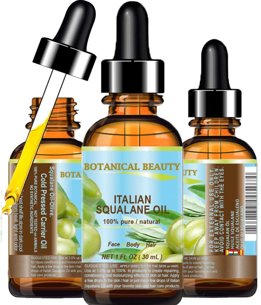 Botanical Beauty SQUALANE Italian Olive 100 PureNaturalUndiluted Oil 1 floz 30ml 100 UltraPure Moisturizer for Face Body Hair Reliable 247 skincare protection