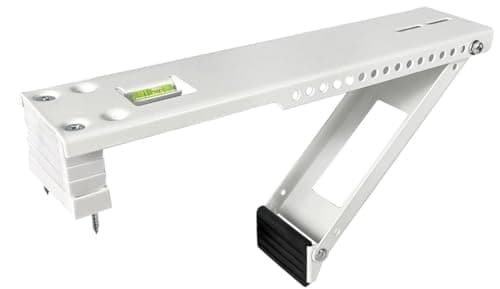 Alpine Hardware American Owned Universal Window Air Conditioner Heat Pump Bracket One Arm HeavyDuty Window AC SupportSupports Air Conditioner Up to 160 lbsfor 12000 BTU AC to 20000 BTU AC Units