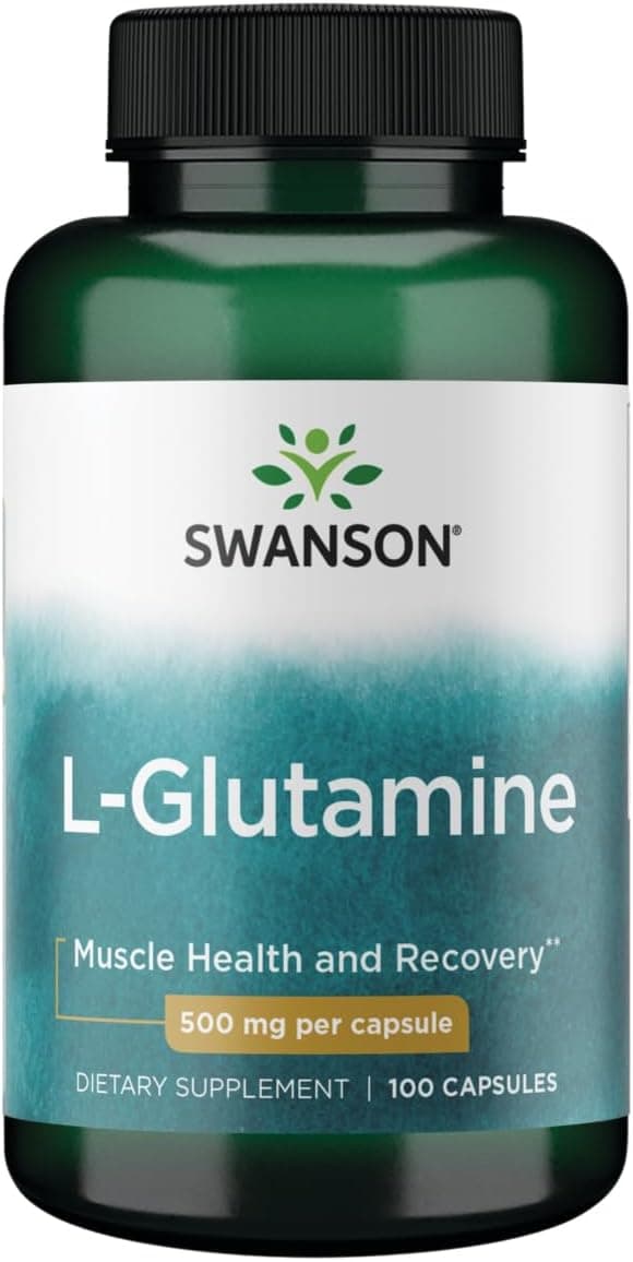 Swanson Amino Acid LGlutamine 500 Milligrams 100 Capsules