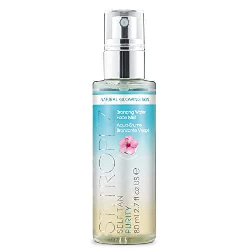 St. Tropez Fake Tan, Self Tan Purity Face Mist, Face Tan, Vegan Tanning Water, 100 Percent Natural Tanning Active, Tropical Fragrance, 80 ml