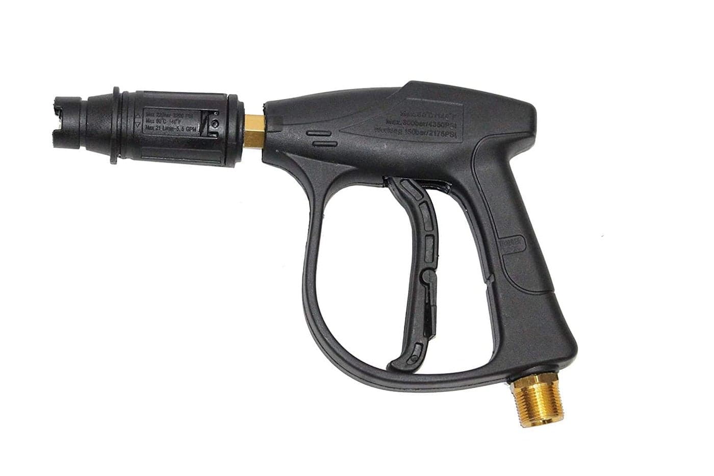 Aimex Premium Pressure Water Spray Gun Car Wash Floor Cleaning Electric High Pressure Water Washer Gun with Adjustable Nosel (Black)
