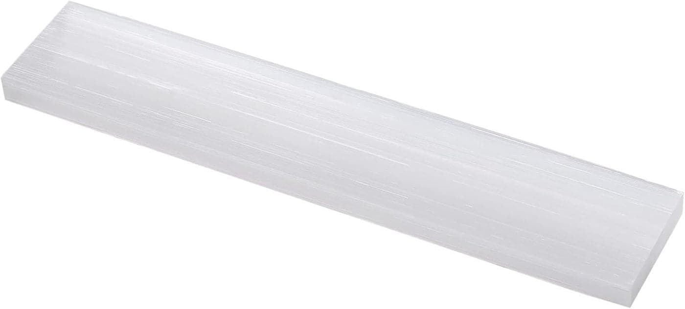 Yalikop Selenite Charging Plate 7.9 inch Large Selenite Crystal Plate Crystal Rectangular Charging Station for Cleansing Recharging Crystals and Healing Stones, Reiki, Meditation Spiritual Gifts