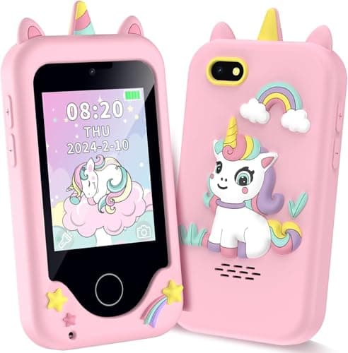Kids Smart Phone for Girls Christmas Birthday Gifts for Girls Boys Age 310Kids Gift Toys Cell Phone Toddler Learning Play Toy Phone with Dual Camera Game Music Player