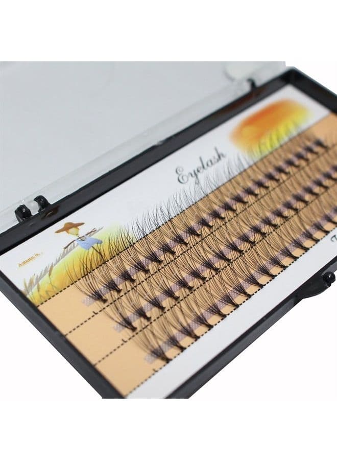 Scala 10 Root 60pcs Black Handmade False Eyelashes Natural Long Individual Eyelashes Extension Fake Lashes Makeup Beauty Cosmetic (16mm)