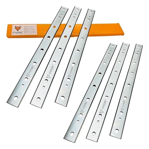 FOXBC 2 Sets 12.5 Inch Replacement Knives for DeWalt DW734 Planer, Replacement DW7342-2 (6 Pack)