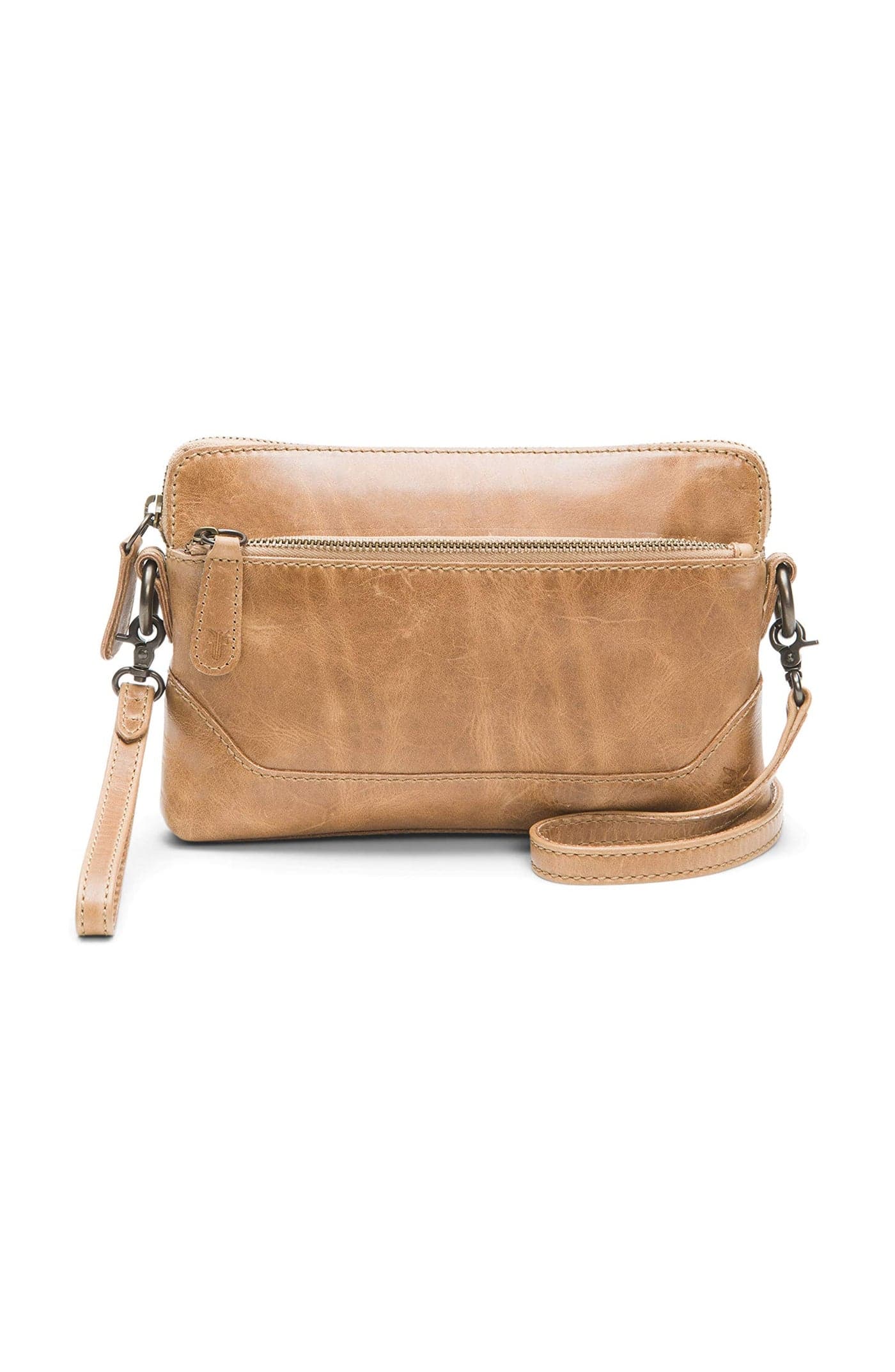 Frye womens Melissa Wristlet Crossbody Beige One Size US