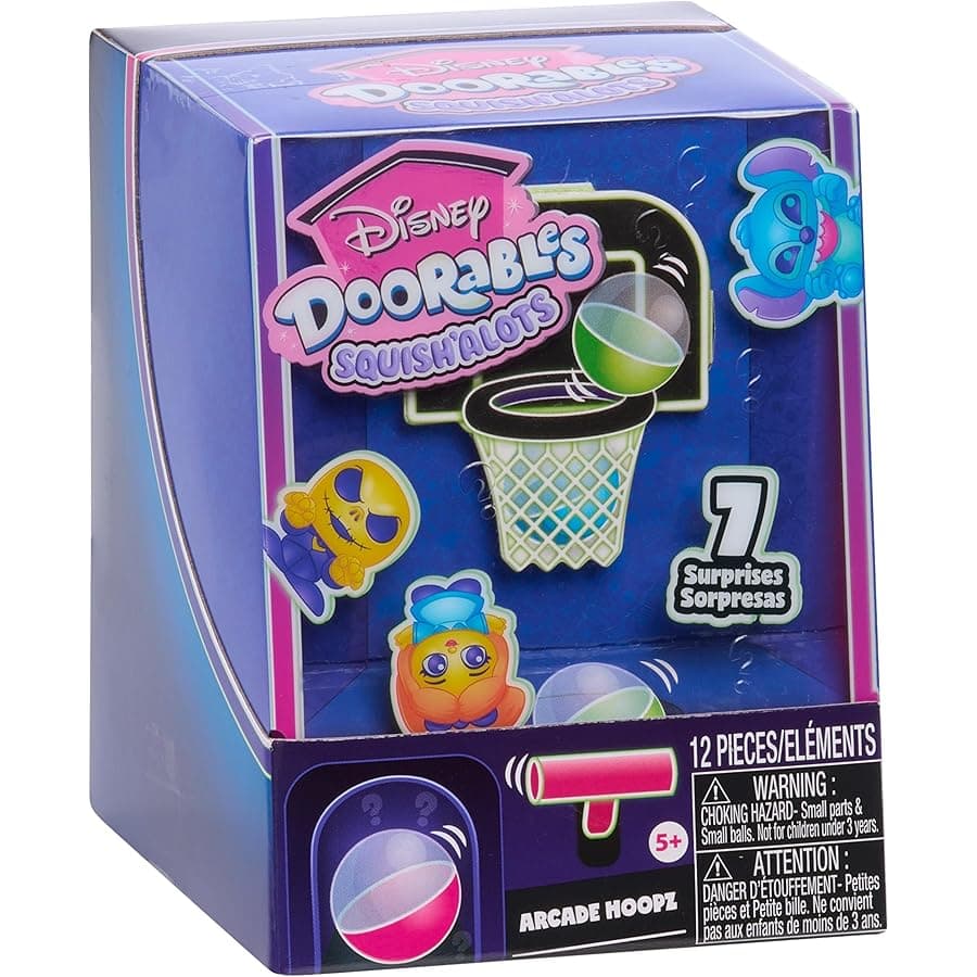 Arcade Hoopz - Mini Basketball Arcade Game Toy with Surprise Collectible Squishy Figures, for Collectors, Fans, Tweens & Kids 5+, Kids Toys for Ages 5 Up by Just Play