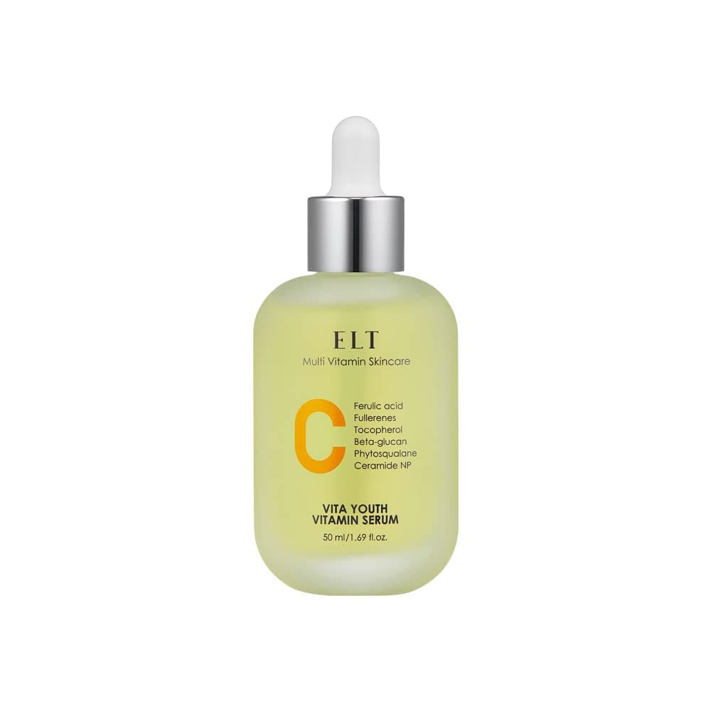 ELT Vita Youth Vitamin C Face Serum 169floz50ml Skin Brightening Ferulic Acid BetaGlucan AntiAging Dark Spot Remover Korean Skincare Pack of 1