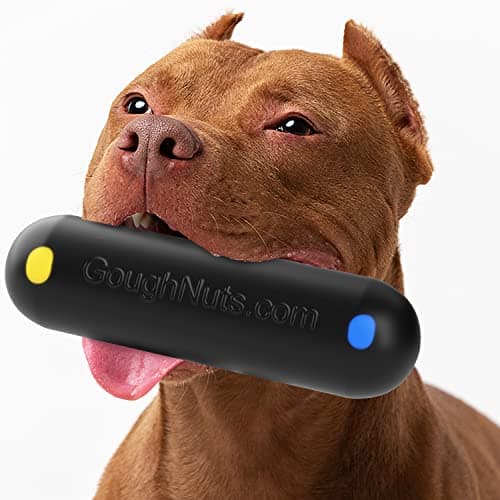 Goughnuts Dog Toys for Aggressive Chewers Virtually Indestructible Dog Toys for Breeds Such as Pit Bulls and German Shepherds Heavy Duty Rubber Stick Toy Extra Large