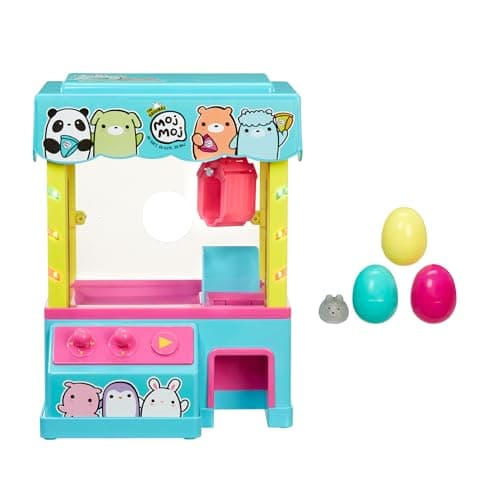 The Original Moj Moj 14 Claw Machine with Exclusive Glittery Squish Character Lights Music and Arcade Sounds