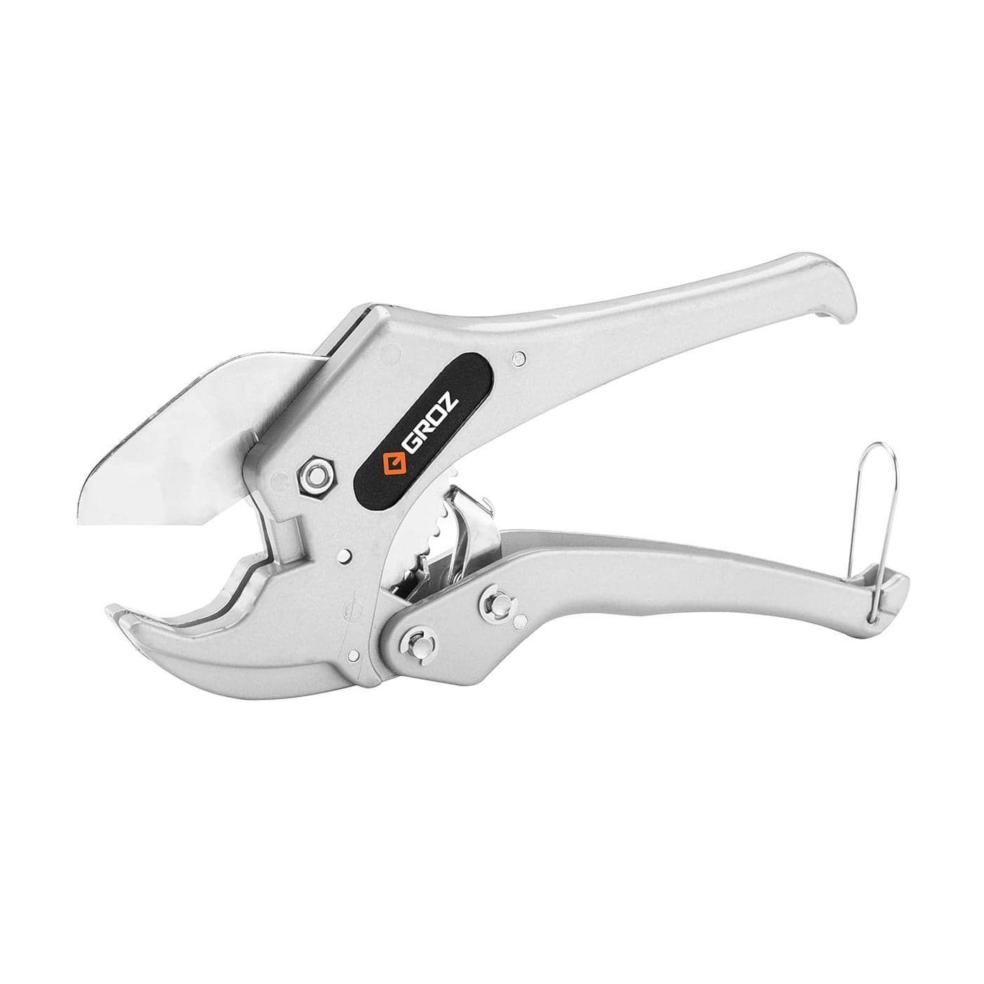 GROZ Ratcheting Pipe Cutter with OneHanded Operation Sharp Triangular Blades 50 Lesser Efforts Pipe cutter for PVC PEX Plastic Pipes And Rubber Tubes Cutting Capacity Up to 42mm diameter PCTRT42