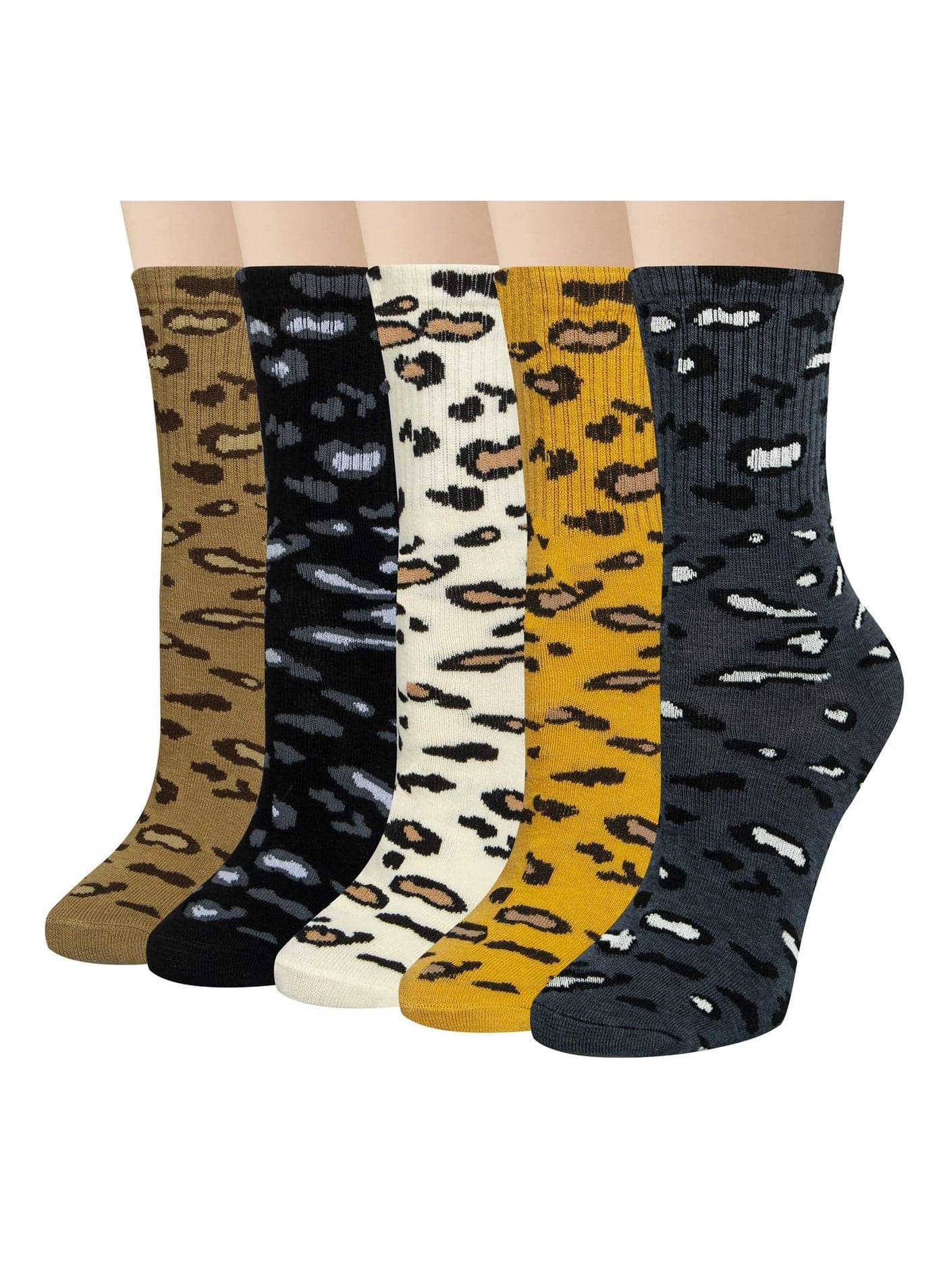 Women's Socks, Pure Cotton Ankle Socks, Warm Breathable Funny Novelty Dog Patterned Animal Socks Athletic Anti-Slip Warm Socks 5 Packs