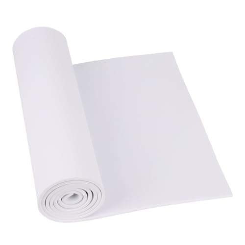 Doping White EVA Foam Sheets 6mm Thick Premium Foam Sheets for Crafts 49x139 High Density 86kgm3 EVA Foam for Cosplay Costume DIY Projects 6mm White
