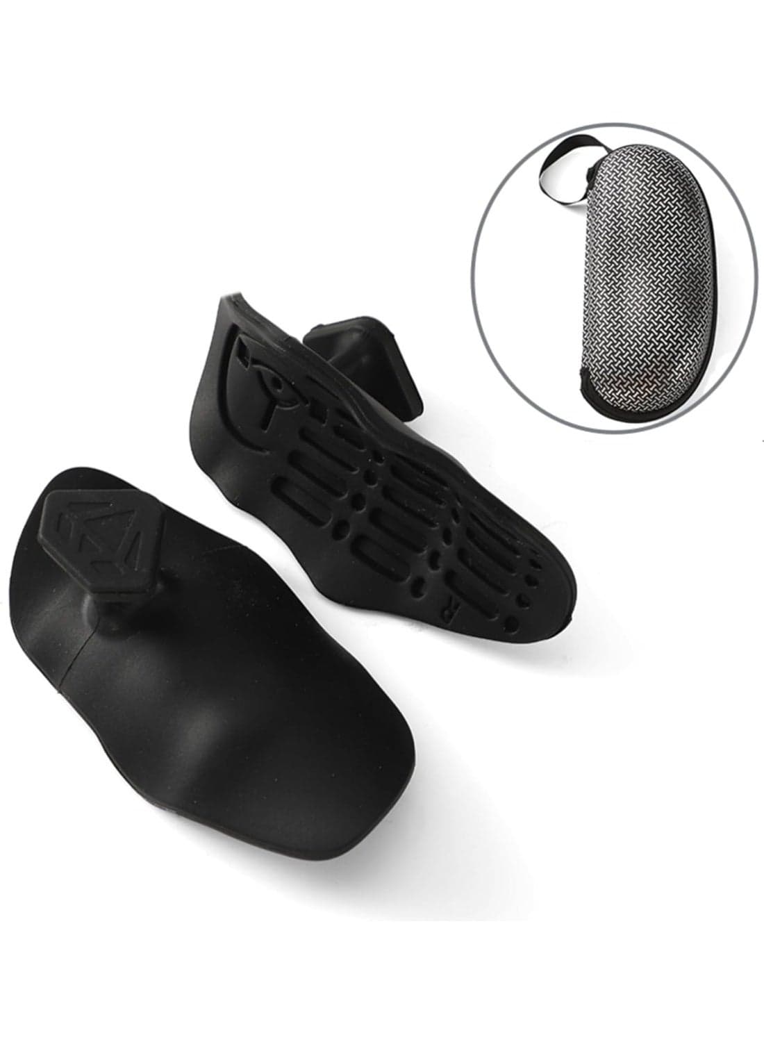 Anti-Slip Workout Grips for Weight Lifting, 1 Pair Ergonomic Rubber Hand Grips for Men & Women with Storage Bag, Dumbbell Grips for Gym Training, Exercise & Palm Protection (Large, Black)
