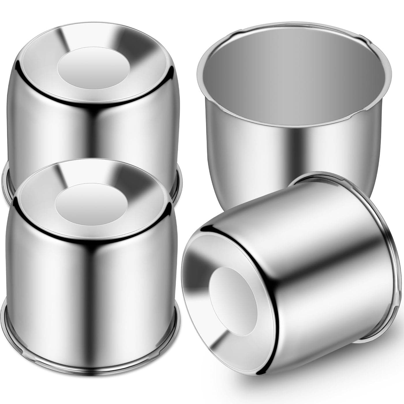 Tallew 4 Pcs 425 Inch Wheel Center Caps Sliver Push Through Trailer Center Caps Carbon Steel for Rims Truck Auto