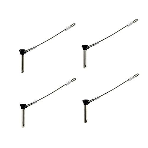 4PIECES of Stainless Bimini top 3/16" Pull pins, Usable Length 1"(25mm), Total Length 1-1/2"(39mm) Marine Hardware